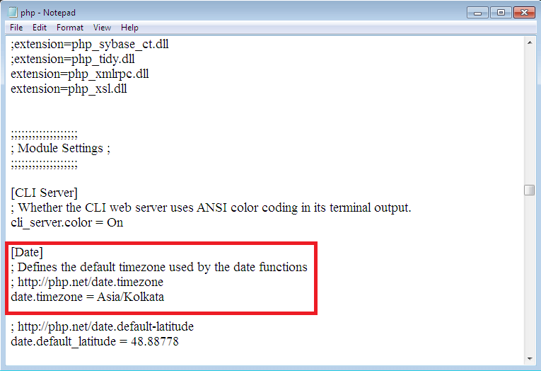 Set Timezone In PHP By Editing Php ini File Artisans Web