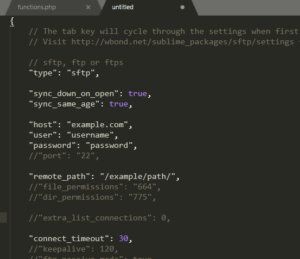 sublime text sftp not working