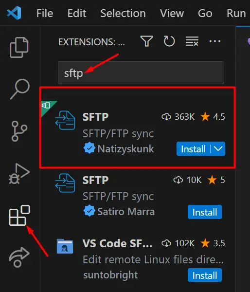 FTP/SFTP Extension For Visual Studio Code - Artisans Web